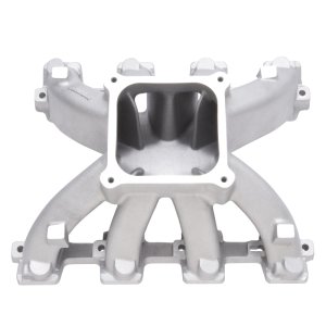 Chevrolet Small-Block Intake Manifold - Edelbrock - Super Victor LS3 Carbureted 4500 Series Flange - Satin - `08-`14