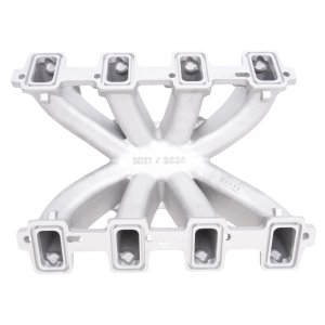 Chevrolet Small-Block Intake Manifold - Edelbrock - Super Victor LS3 Carbureted 4500 Series Flange - Satin - `08-`14