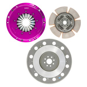 Ford Mustang Single Clutch Kit - Exedy - Hyper Single Clutch with Strap Drive Type and Sprung Center Disc - Purple Anodized - `96-`16 Ford Mustang Single Clutch Kit - Exedy - Hyper Single Clutch with Strap Drive Type and Sprung Center Disc - Purple Anodized - `96-`16
