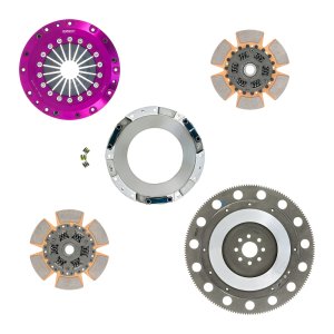 Ford Mustang Clutch Kit - Exedy - Hyper Multi Series, Twin, Cerametallic, Sprung Center Disc - `11-`16 Ford Mustang Clutch Kit - Exedy - Hyper Multi Series, Twin, Cerametallic, Sprung Center Disc - `11-`16
