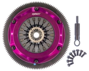 Subaru Impreza Multi-Plate Clutch Kit - Exedy - Hyper Triple Cerametallic Clutch, Rigid Disc, Pull Type - `04-`14 Subaru Impreza Multi-Plate Clutch Kit - Exedy - Hyper Triple Cerametallic Clutch, Rigid Disc, Pull Type - `04-`14