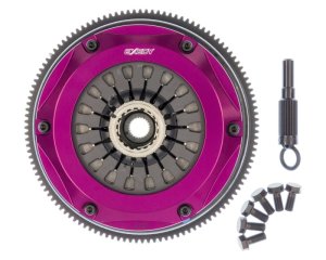 Nissan GT-R Multi Clutch Kits - Exedy - Hyper Twin Cerametallic, Sprung Center Disc, Pull Type, Includes Flywheel Bolts - `99-`02 Nissan GT-R Multi Clutch Kits - Exedy - Hyper Twin Cerametallic, Sprung Center Disc, Pull Type, Includes Flywheel Bolts - `99-`02