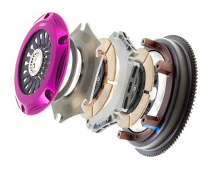Nissan GT-R Multi Clutch Kits - Exedy - Hyper Twin Cerametallic, Sprung Center Disc, Pull Type, Includes Flywheel Bolts - `99-`02 Nissan GT-R Multi Clutch Kits - Exedy - Hyper Twin Cerametallic, Sprung Center Disc, Pull Type, Includes Flywheel Bolts - `99-`02