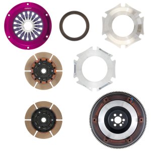 Nissan GT-R Multi Clutch Kits - Exedy - Hyper Twin Cerametallic, Sprung Center Disc, Pull Type, Includes Flywheel Bolts - `99-`02 Nissan GT-R Multi Clutch Kits - Exedy - Hyper Twin Cerametallic, Sprung Center Disc, Pull Type, Includes Flywheel Bolts - `99-`02