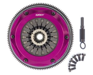 Nissan GT-R Multi Clutch Kits - Exedy - Hyper Twin Cerametallic, Sprung Center Disc, Pull Type, Includes Flywheel Bolts - `99-`02 Nissan GT-R Multi Clutch Kits - Exedy - Hyper Twin Cerametallic, Sprung Center Disc, Pull Type, Includes Flywheel Bolts - `99-`02