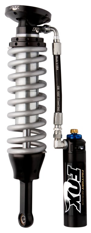 Toyota Tacoma Coilover Suspension Kit - Front - FOX - 2.5 Factory Series Remote Reservoir w/DSC Adjust - Black/Zinc - `95-`04
