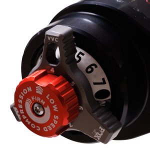 Ineos Grenadier Shock Absorber - Front - FOX - Performance Elite Series 2.5 Remote Reservoir, Adjustable (DSC EVO), 0-2 in. Lift - Black Anodized - `24-`25