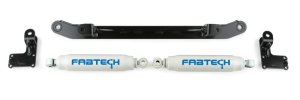 Chevrolet C1500 Steering Stabilizer - Front - Fabtech - Dual Steering Stabilizer System w/ Performance Shocks - `07-`14