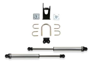 Ford F250 Steering Stabilizer Kit - Fabtech - Dual Dirt Logic 2.25, Opposing Style, Non-Reservoir - `05-`21 Ford F250 Steering Stabilizer Kit - Fabtech - Dual Dirt Logic 2.25, Opposing Style, Non-Reservoir - `05-`21