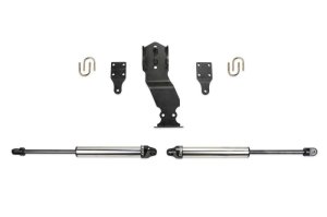 Ford F450 Steering Stabilizer - Fabtech - Dual System w/DL 2.25 Shocks - `19-`20 Ford F450 Steering Stabilizer - Fabtech - Dual System w/DL 2.25 Shocks - `19-`20