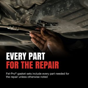 Toyota Tacoma Engine Oil Pan Gasket Set - Fel-Pro - High-temperature Rubber-coated Fiber - `05-`23