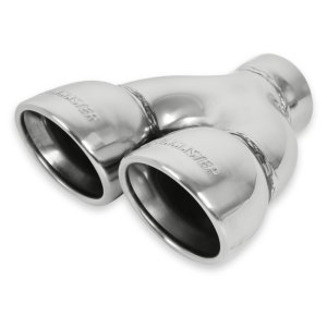 Chevrolet Corvette C6 Performance Exhaust - Flowmaster - 3.5in Dual X7.50in X2.50in SS Tip Roll - Polished - `05-`07