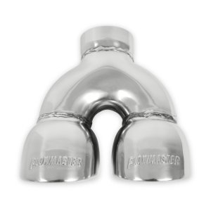 Chevrolet Corvette C6 Performance Exhaust - Flowmaster - 3.5in Dual X7.50in X2.50in SS Tip Roll - Polished - `05-`07