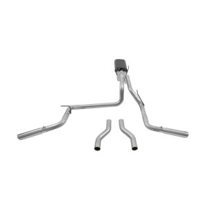 Dodge Ram 1500 Performance Exhaust - Flowmaster - American Thunder Cat-Back - Polished Stainless Steel - `02-`05