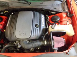 Dodge Magnum SRT8 Performance Air Intake - Flowmaster - Delta Force - Black - `06-`10