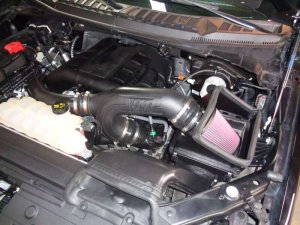 Ford F-150 Performance Air Intake - Flowmaster - Delta Force - Black - `15-`16