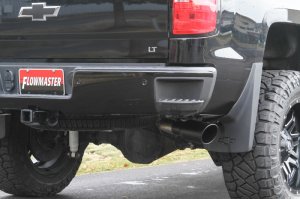 Chevrolet Silverado 1500 Performance Exhaust - Rear - Flowmaster - Cat Back, Flow FX, Single Rear Exit - Black - `14-`18