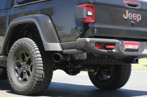 Jeep Gladiator Performance Exhaust - Flowmaster - Flow FX Cat Back, Single Exit, with Black Tip - Black - `20-`26