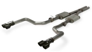 Dodge Challenger SRT392 Performance Exhaust - Rear - Flowmaster - Flow FX Cat-Back + Scavenger Series® X-pipe - Black - `15-`23