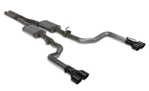 Dodge Challenger SRT392 Performance Exhaust - Rear - Flowmaster - Flow FX Cat-Back + Scavenger Series® X-pipe - Black - `15-`23