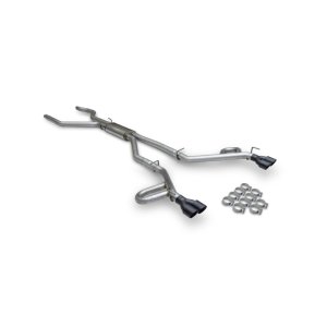 Ford Explorer ST Performance Exhaust - Dual Rear Exit - Flowmaster - Flow FX Cat-Back, Dual 3.50-inch Tips, Helmholtz Resonators - Black - `20-`26