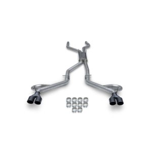Ford Explorer ST Performance Exhaust - Dual Rear Exit - Flowmaster - Flow FX Cat-Back, Dual 3.50-inch Tips, Helmholtz Resonators - Black - `20-`26