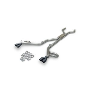 Lincoln Aviator Performance Exhaust - Dual Rear Exit - Flowmaster - Flow FX Cat-Back, Dual 3.50-inch Tips, Helmholtz Resonators - Black - `20-`26
