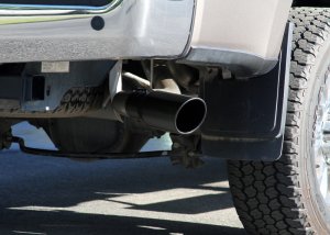 Ford F250 Super Duty Performance Exhaust - Dual Side Exit - Flowmaster - FlowFX Cat Back - Black - `17-`25