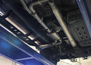 Nissan Titan Performance Exhaust - Flowmaster - Flow FX Cat-Back Dual Same Side Out Exit - Black - `17-`24