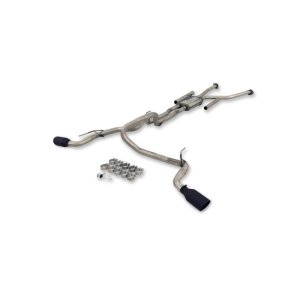 Toyota Tundra Performance Exhaust - Dual Side Exit - Flowmaster - Cat Back, Flow FX, Stainless Steel - Black - `22-`26