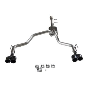 Chevrolet Suburban Performance Exhaust - Dual Exit - Flowmaster - Flow FX Cat-Back - Black Chrome - `21-`26