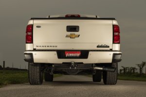 Chevrolet Silverado 1500 Performance Exhaust - Rear - Flowmaster - Cat-Back Signature Series - Black Chrome - `14-`18