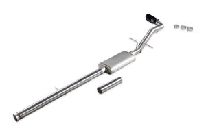 Chevrolet Silverado 1500 Performance Exhaust - Rear - Flowmaster - Cat-Back Signature Series - Black Chrome - `14-`18