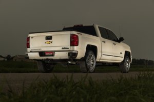 GMC Sierra 1500 Performance Exhaust - Rear - Flowmaster - Cat-Back Signature Series - Black Chrome - `14-`18