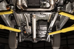 Ram 1500 Performance Exhaust - Rear - Flowmaster - Signature Series Cat Back - Black Chrome - `19-`24