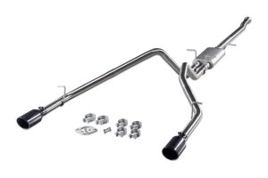 Ram 1500 Performance Exhaust - Rear - Flowmaster - Signature Series Cat Back - Black Chrome - `19-`24