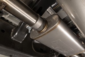 Ram 1500 Performance Exhaust - Rear - Flowmaster - Signature Series Cat Back - Black Chrome - `19-`24