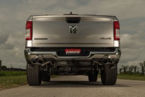 Ram 1500 Performance Exhaust - Rear - Flowmaster - Signature Series Cat Back - Black Chrome - `19-`24