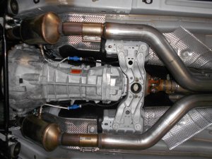 Ford Mustang Performance Exhaust - Flowmaster - American Thunder Cat-Back + Scavenger Series X-pipe - `05-`10