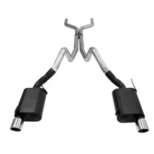 Ford Mustang Performance Exhaust - Flowmaster - American Thunder Cat-Back + Scavenger Series X-pipe - `05-`10