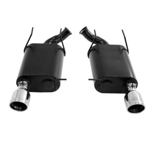 Ford Mustang Performance Exhaust - Rear - Flowmaster - Force II, Axle-Back, 60 Series Mufflers - Polished Stainless Steel - `11-`14