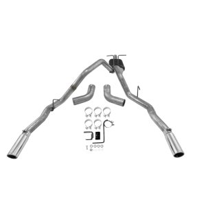 Ford F-350 Super Duty Performance Exhaust - Flowmaster - Force II Cat-Back with 50 HD Series Muffler - Polished - `08-`13