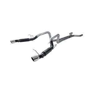 Toyota Tundra Performance Exhaust - Flowmaster - Outlaw Cat-Back, Super 10 Muffler, Dual Tailpipes, 4.00-inch Black Ceramic Coated Tips - Black - `09-`21