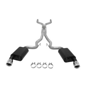 Ford Mustang Performance Exhaust - Flowmaster - American Thunder Cat-Back - Polished Stainless Steel - `15-`17