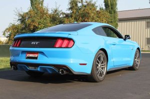 Ford Mustang GT Performance Exhaust - Rear - Flowmaster - American Thunder Axle-Back - Polished Stainless Steel - `15-`17