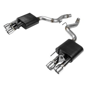 Ford Mustang GT Performance Exhaust - Rear - Flowmaster - American Thunder Axle-Back with Valves - Polished - `18-`23