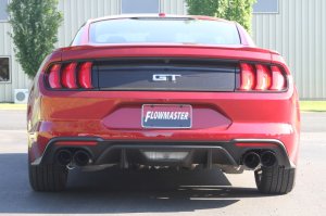 Ford Mustang GT Performance Exhaust - Rear - Flowmaster - Outlaw Series Axle-Back - Black - `18-`23