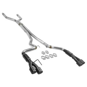 Ford Mustang GT Performance Exhaust - Flowmaster - Outlaw Cat-Back - Carbon Fiber - `18-`23
