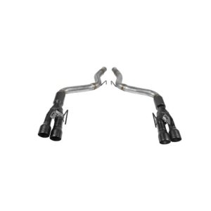 Ford Mustang Performance Exhaust - Flowmaster - Outlaw Series Axle-Back - Black Tips - Black - `18-`23