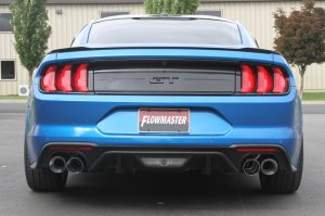 Ford Mustang GT Performance Exhaust - Rear - Flowmaster - Outlaw Series Axle-Back - Polished - `18-`23